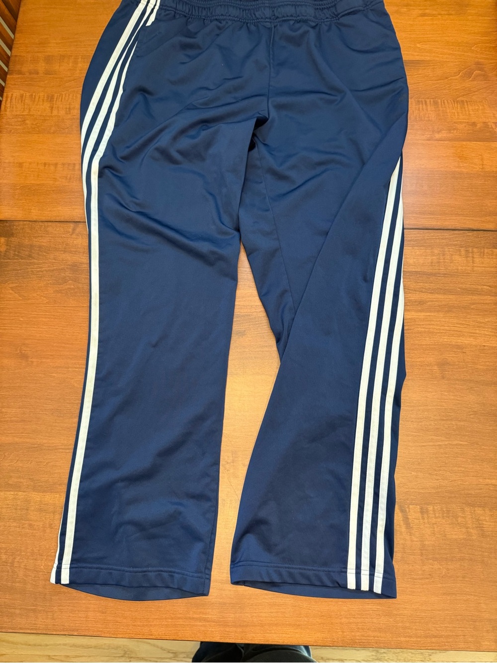 adidas Navy Sweatpants with White Triple Stripes